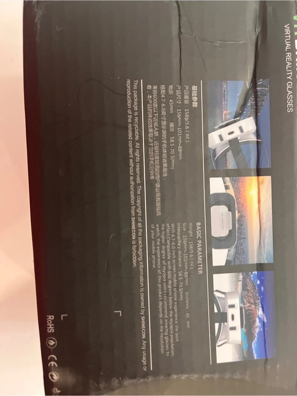 VR Shinecon Virtual Reality Glasses